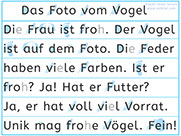 Apprendre l'allemand - Apprendre à lire un texte allemand avec les sons f et v - f und v lesen lernen - Lecture visuelle