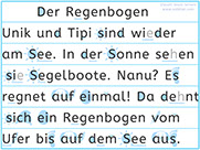 Apprendre l'allemand - Apprendre à lire un texte allemand avec le son e ee eh de Idee - ee-Laut von Idee lesen lernen - Lecture visuelle - p 1