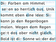 Apprendre l'allemand - Apprendre à lire un texte allemand avec le son e ee eh de Idee - ee-Laut von Idee lesen lernen - Lecture visuelle - p 2