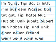 Apprendre l'allemand - Apprendre à lire un texte allemand avec le son u de Mut - u-Laut von Mut lesen lernen - uh Lesen - Lecture visuelle - p 2