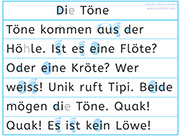 Apprendre l'allemand - Premiers textes en allemand - Apprendre à lire un texte allemand avec le son ö - o Umlaut lesen lernen - Lecture visuelle