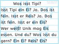 Apprendre l'allemand en images - Premiers textes en allemand - Apprendre à lire un texte allemand débutant - Lecture visuelle