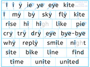Learn to read with phonics - Learn English  visually - Apprendre l'anglais en images  visuellement - Lire en anglais le son i de kite