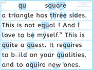 Learn to read with phonics visually-Apprendre l'anglais en images visuellement-Lire le texte avec le son qu de square: Unik loves mathematics 2