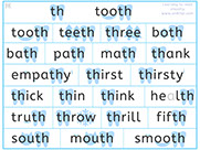 Learn to read with phonics visually - Apprendre l'anglais en images  visuellement - Lire en anglais le son th de tooth teeth math empathy